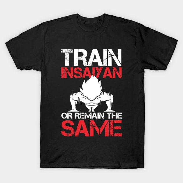 train insaiyan Or Remain The Same - T shirts & Accessories T-Shirt by cb1arts